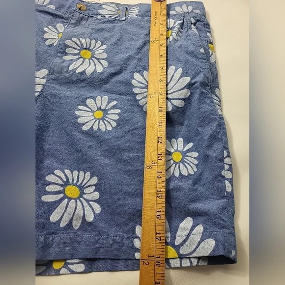 Men’s size 38 Original Penguin by Munsingwear Blue Daisy Print Shorts - Picture 7 of 7